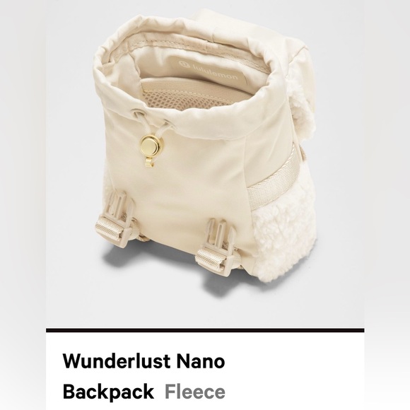 Lululemon Wunderlust Nano
Backpack Fleece Cream Backpack - Picture 5 of 10